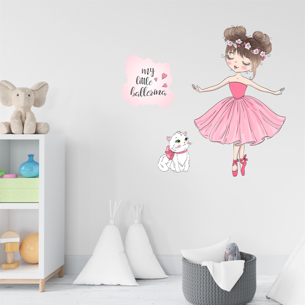 Dekor Loft Şirin Balerin Çocuk Odası Sticker CS-849