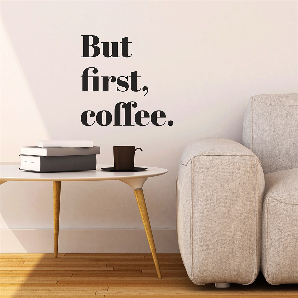 DekorLoft But First Coffe Duvar Sticker DY-107