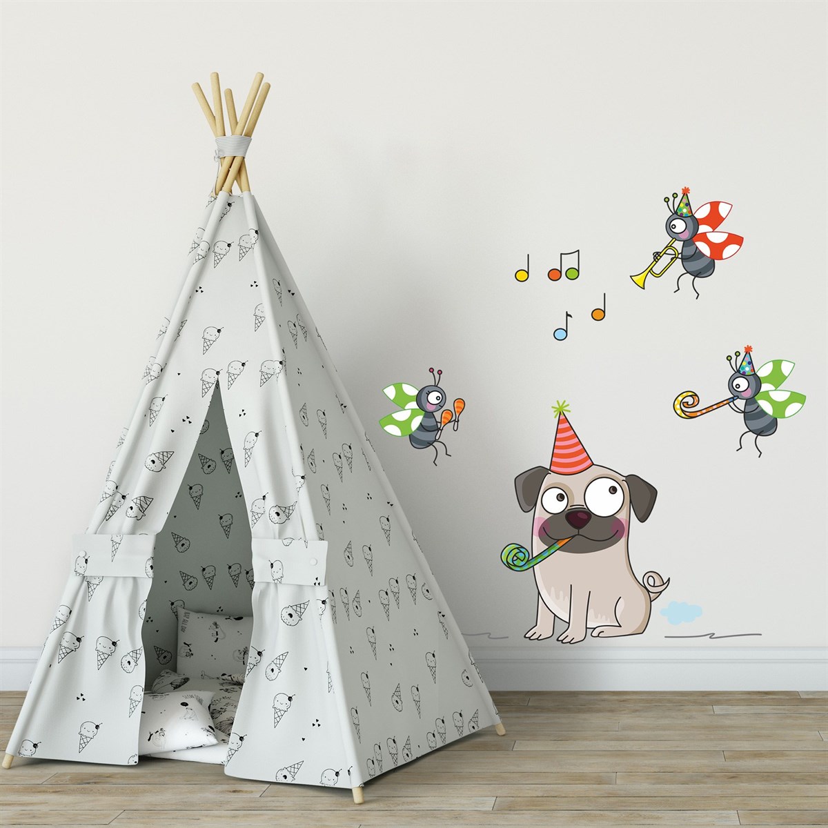 DekorLoft Komik Köpek Çocuk Odası Duvar Sticker CS-303