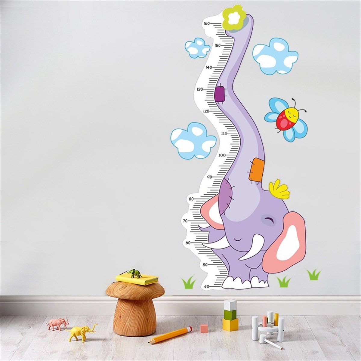 DekorLoft Linda Fil Boy Ölçer Sticker DBC45