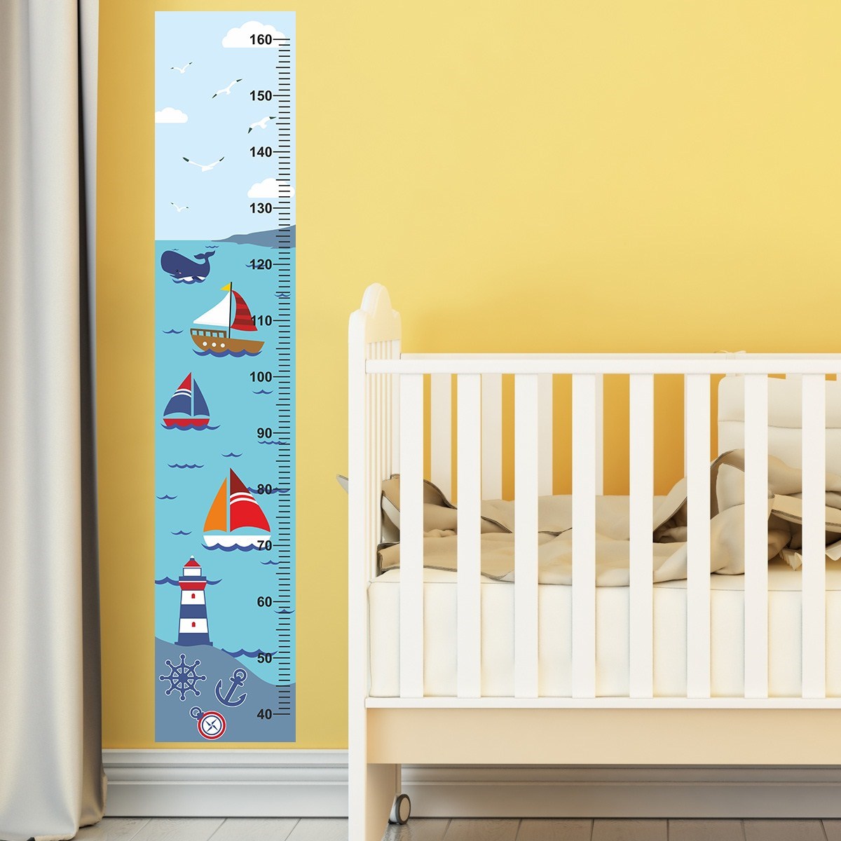 DekorLoft Mavi Deniz Boy Ölçer Sticker DBC23
