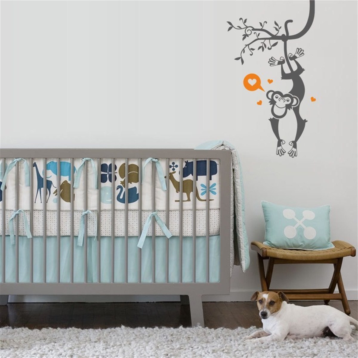 DekorLoft Maymun Çocuk Odası Duvar Sticker CS-1506