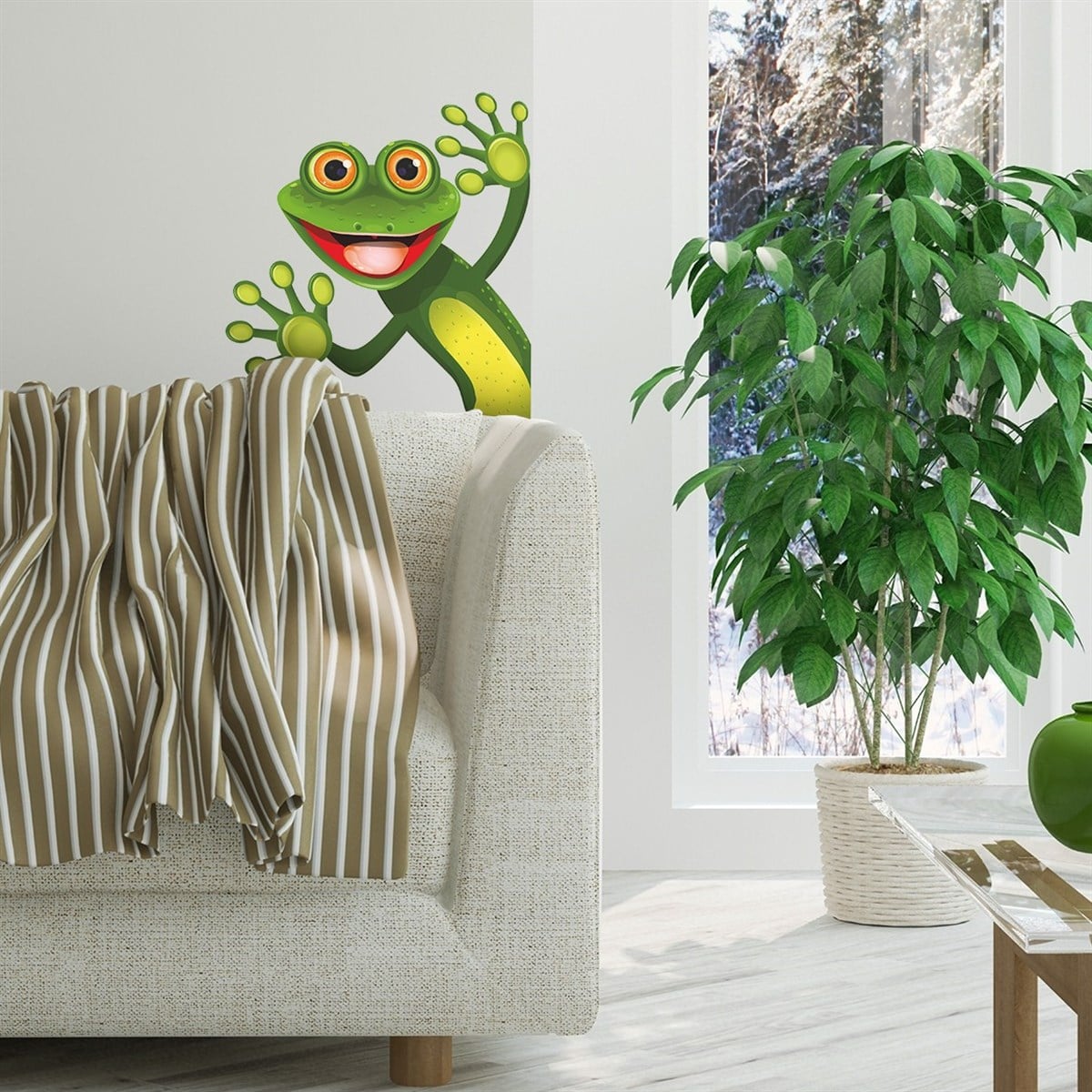 DekorLoft Şirin Kurbağa Çocuk Odası Sticker CS-232