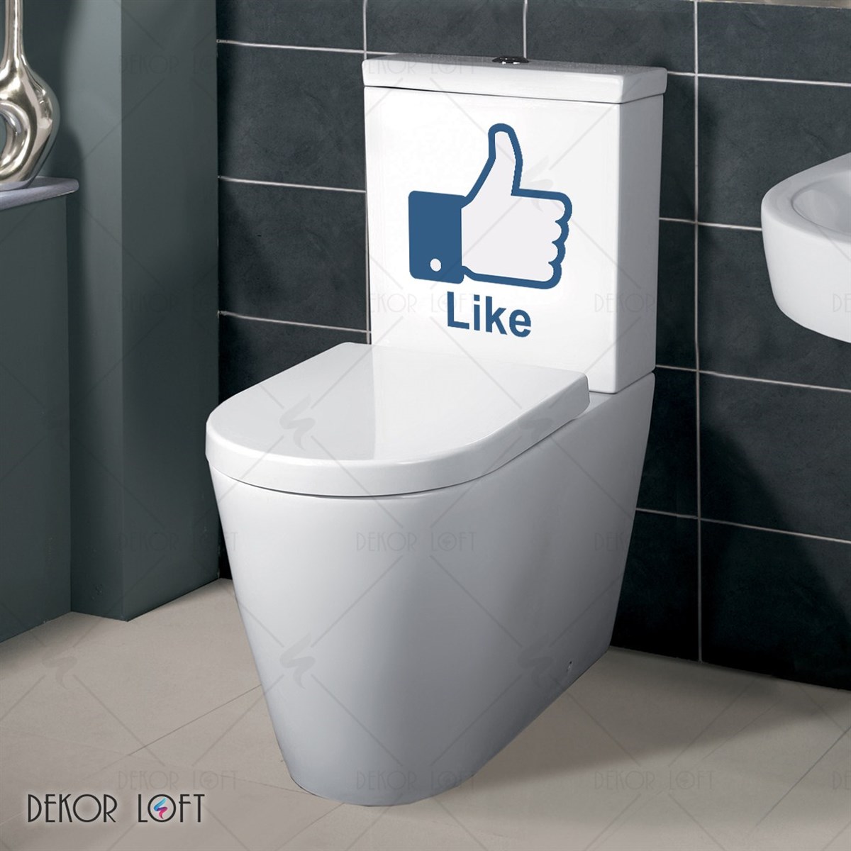 DekorLoft Tuvalet Sticker WC-1515