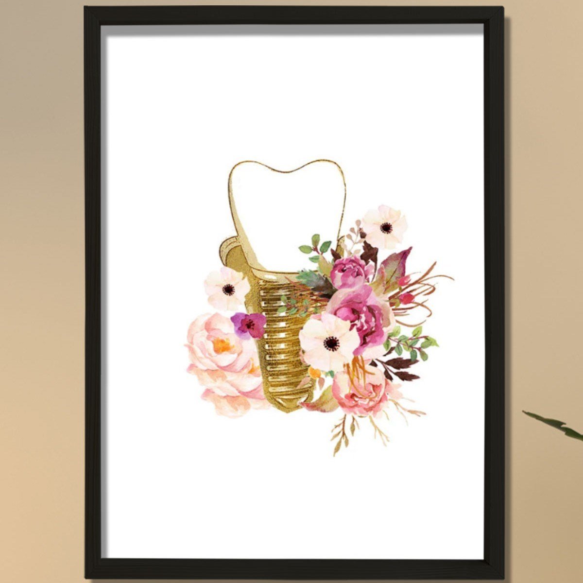 Dental Hijyenist Hediye, Dental Anatomi Sanatı, Diş Hekimi Ofis Dekoru