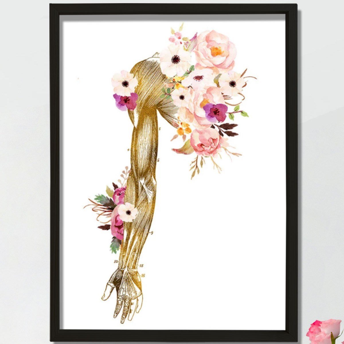 Kayropraktik Sanat, El Anatomisi Sanat Hediyesi, Fiziksel Terapist Ofis Dekoru