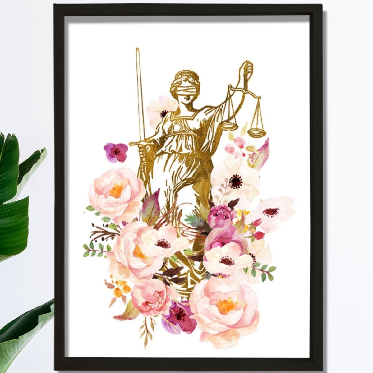 Lady Justice Baskı, Avukat Hediyesi, Avukat Büro Dekoru