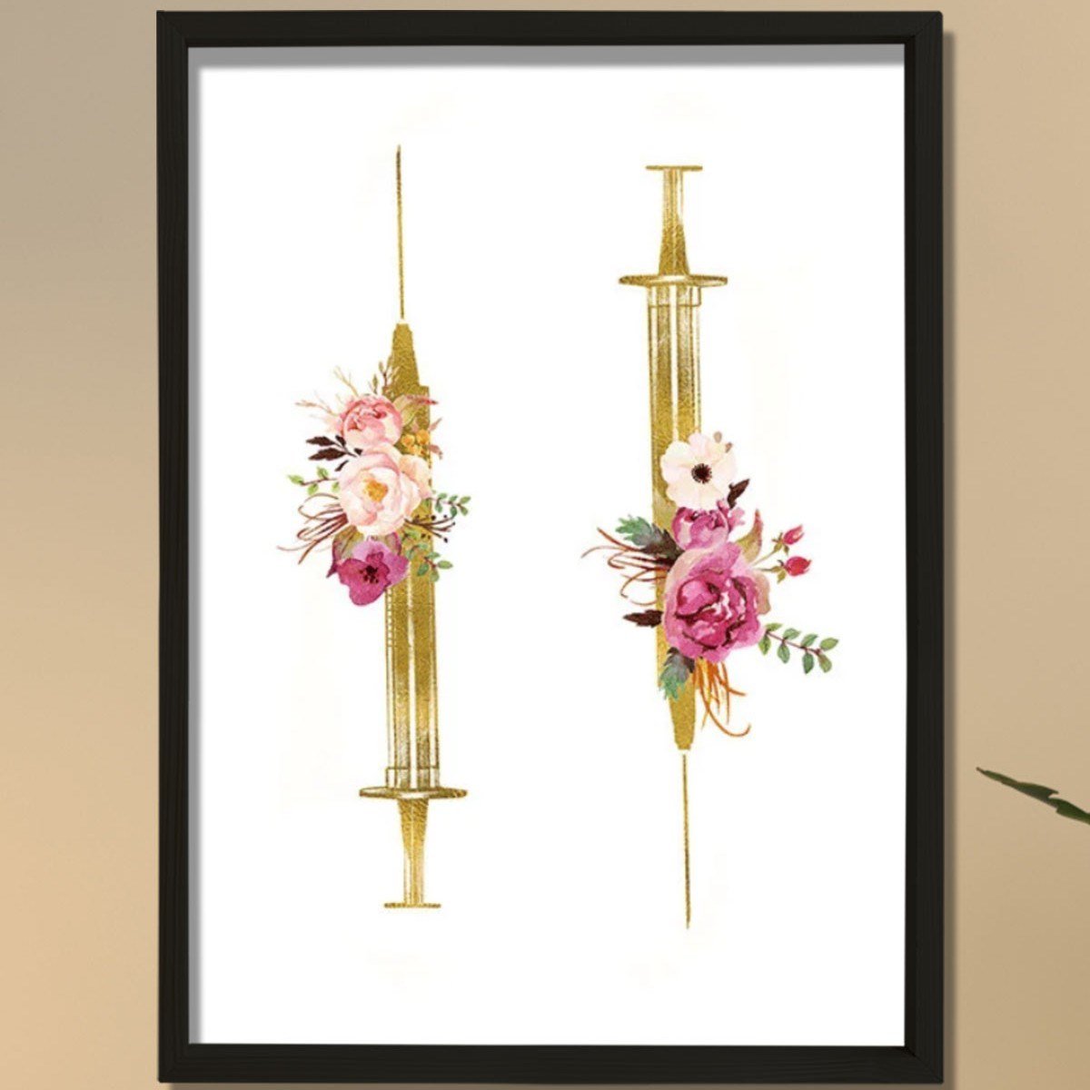 Şırınga Baskı, Tıbbi Sanat, Hemşire Enjektör Ofis Dekoru