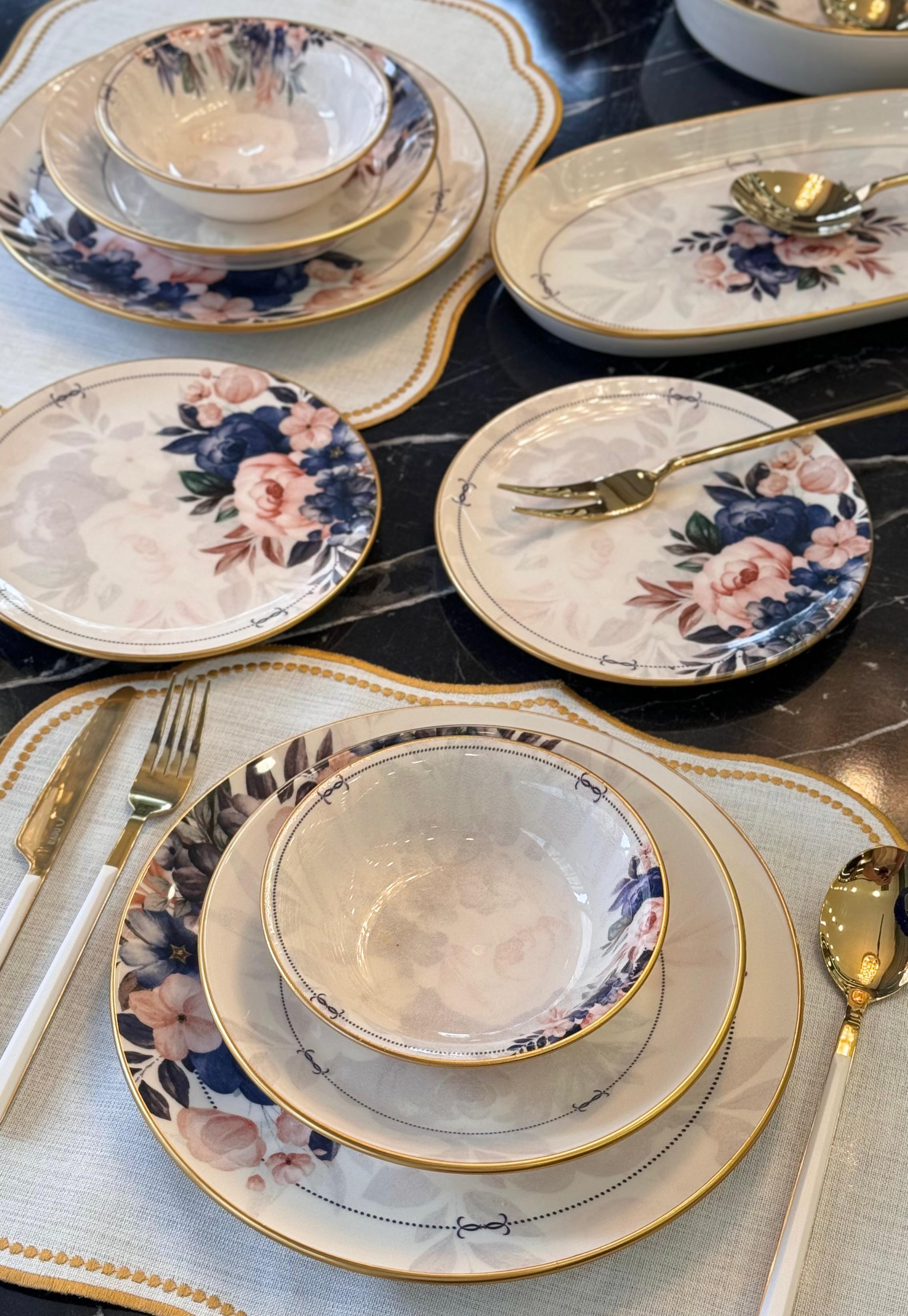 27 Parça Modern Atlas Yemek Takımı