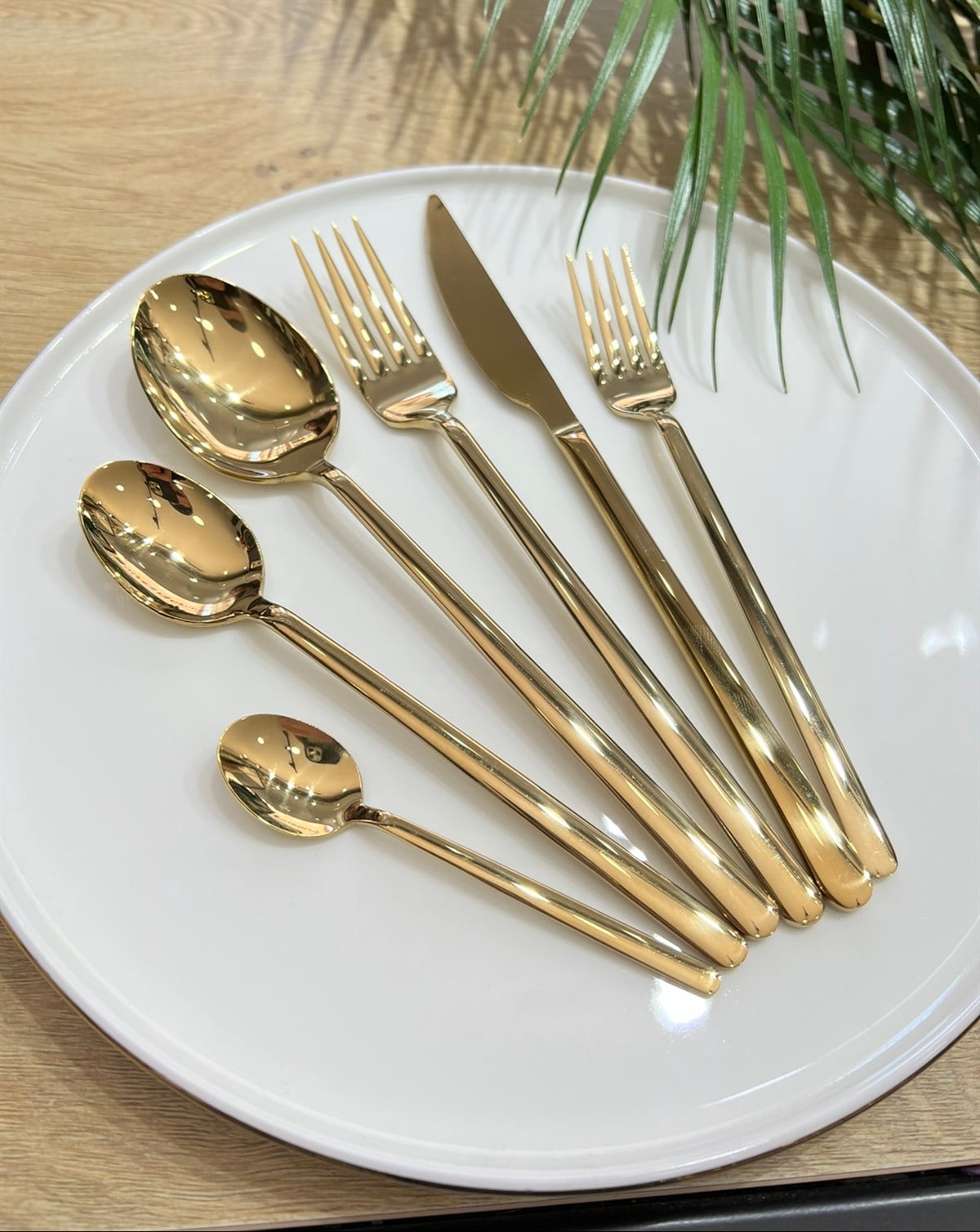 36 Parça Allegra Çatal Kaşık Bıçak Çkb Seti Titanyum Gold