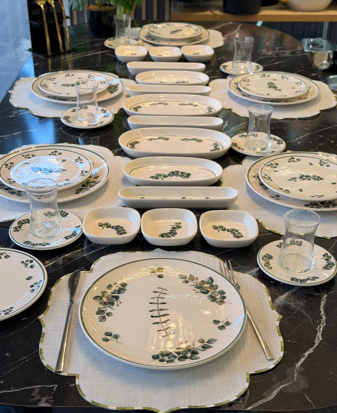 38 Parça Greenone Kahvaltı Takımı