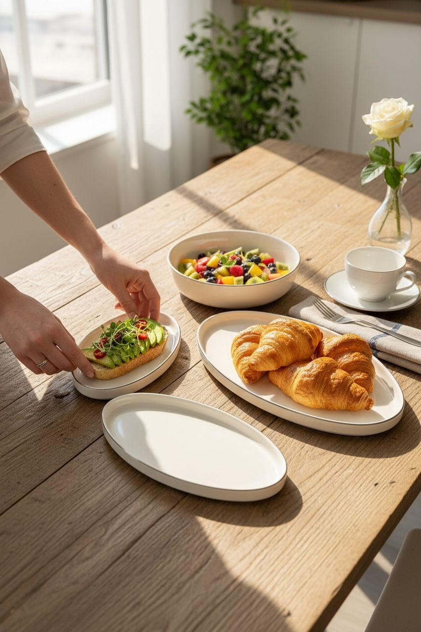 3lü Porselen Gold Modern Sufii Salata Kayık Kase Seti