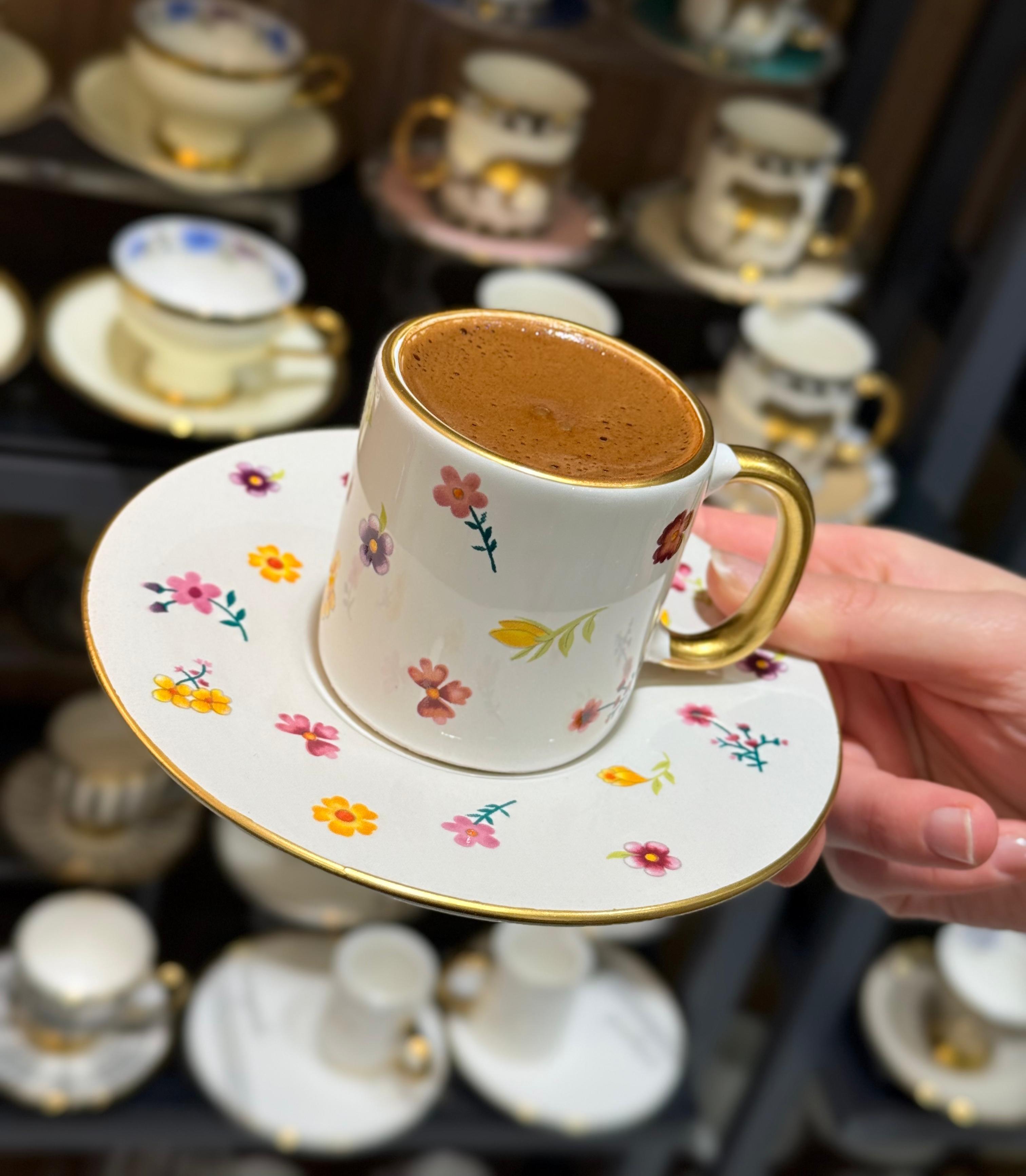 6lı Blossom Elegance Kahve Fincanı