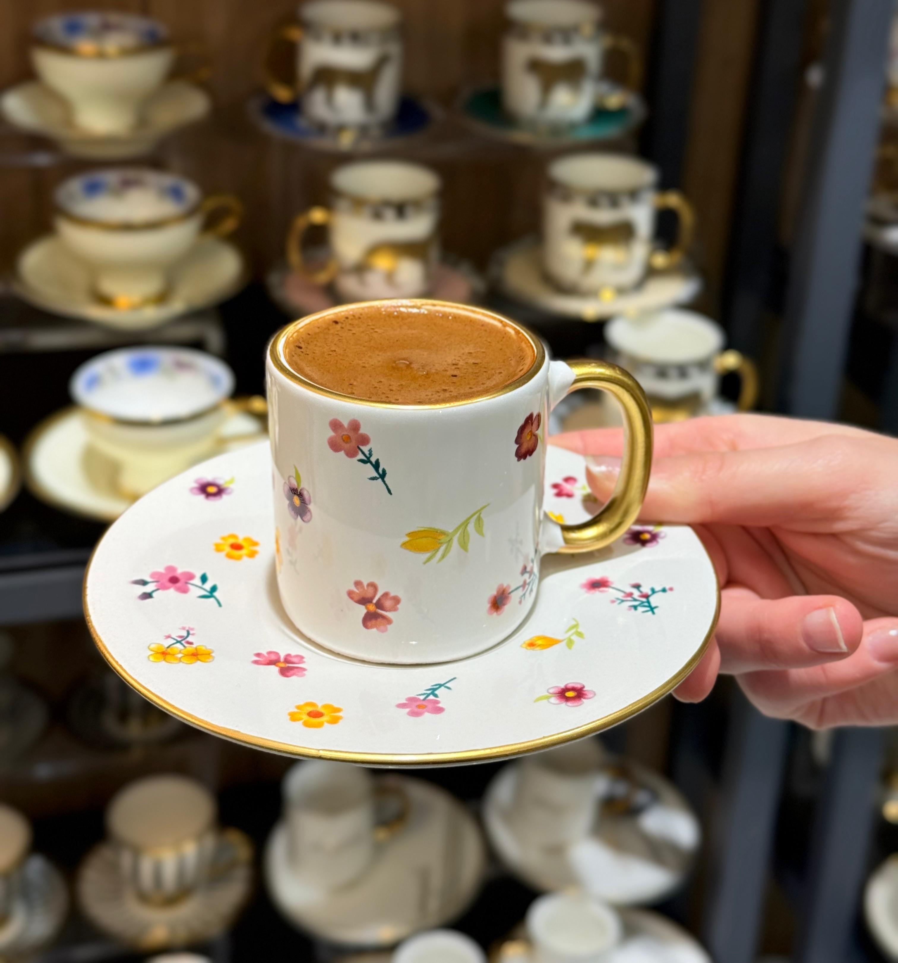 6lı Blossom Elegance Kahve Fincanı