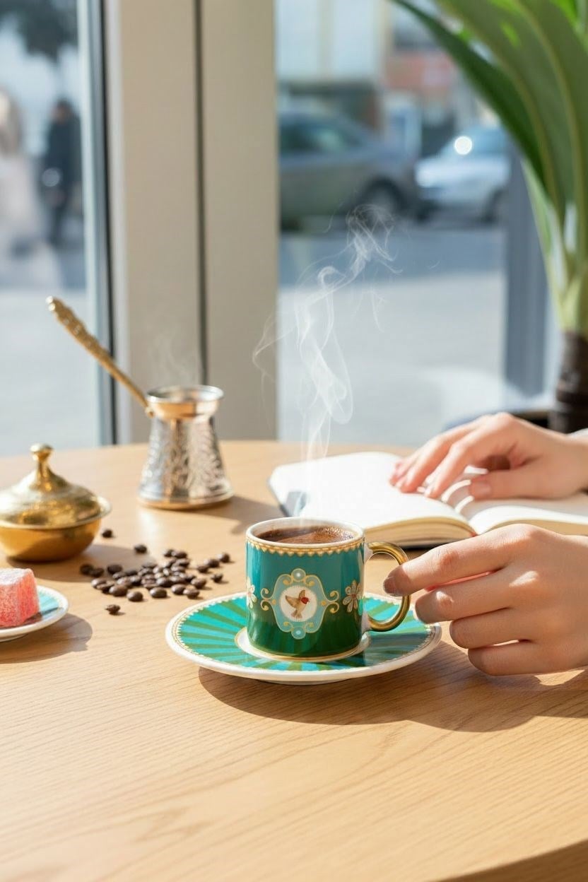 6lı Royal Green Sohoo Bird Kahve Fincanı