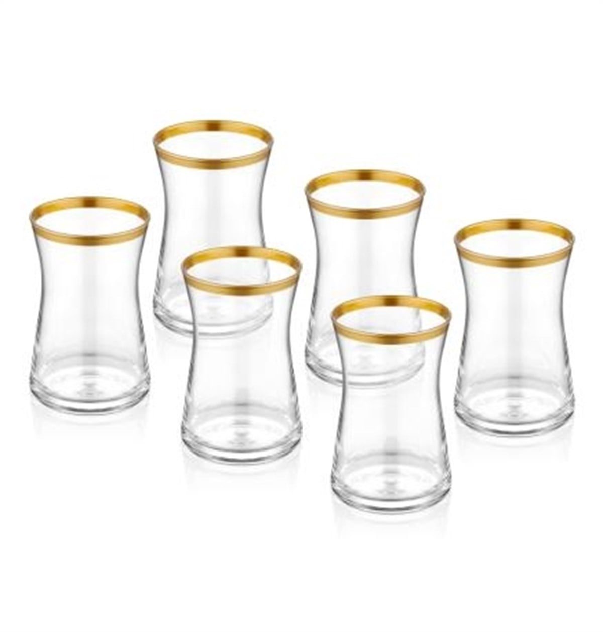 The Mia Glam Çay Bardağı 6 Adet - Altın