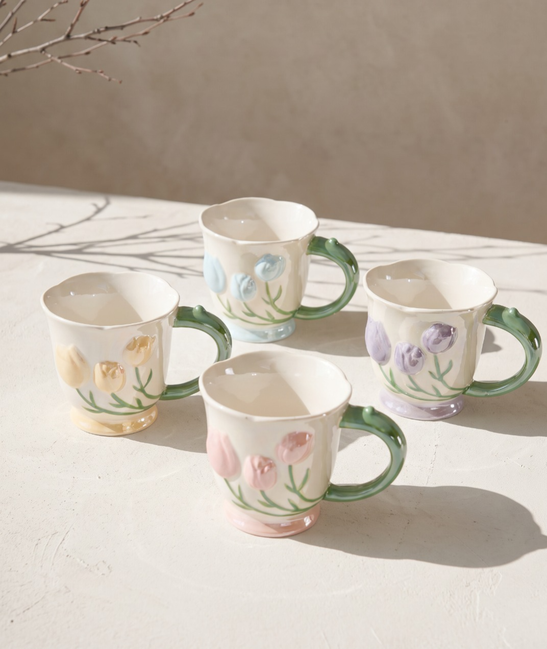 Tulip Lüsterli Porselen Kupa 420  ML