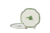  2li Jardin De Vert Yeşil  Pasta Tabağı 20 cm