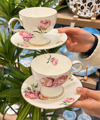  2li Redrose Çay Fincan Seti 220cc