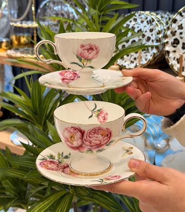  2li Redrose Çay Fincan Seti 220cc