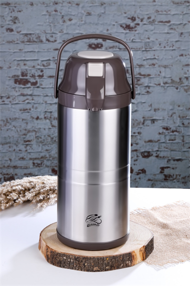  Cooker Paslanmaz Çelik Termos Kahverengi 4.5Lt