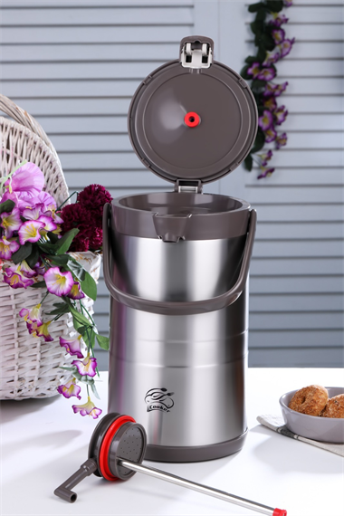  Cooker Paslanmaz Çelik Termos Kahverengi 3.5Lt