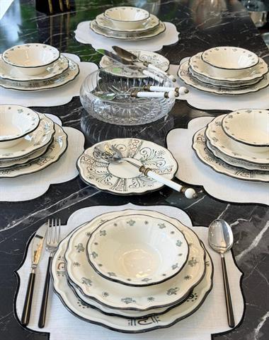 24 Parça 6 Kişilik Porselen Yemek takımı Helen