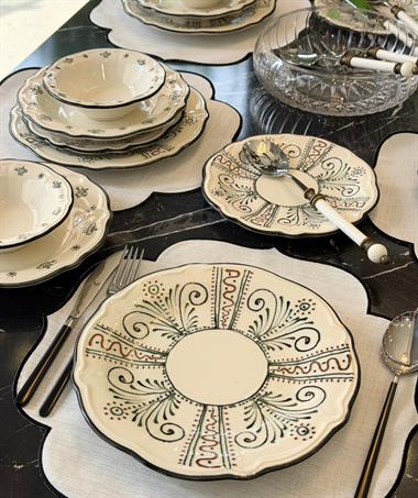 24 Parça 6 Kişilik Porselen Yemek takımı Helen
