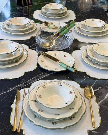  Vintage Rose Fulya 24 Parça 6 Kişilik Yemek takımı