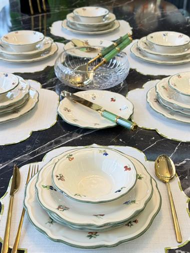  Vintage Rose Fulya 24 Parça 6 Kişilik Yemek takımı