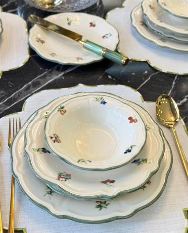  Vintage Rose Fulya 24 Parça 6 Kişilik Yemek takımı