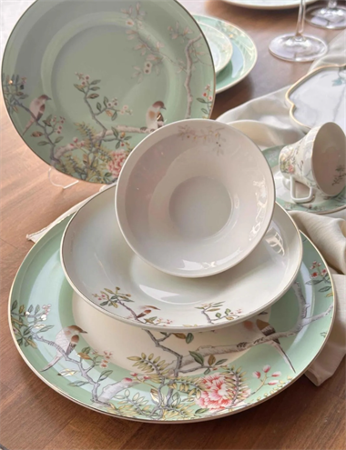  Yemek Takımı Bird Garden 24 Parça 6 Kişilik