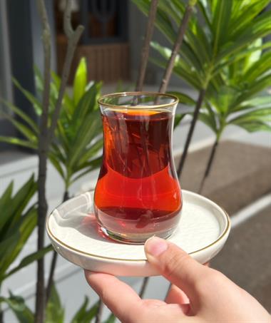 12 Parça 6 Kişilik İstinye Serisi Çay Takımı Gold 