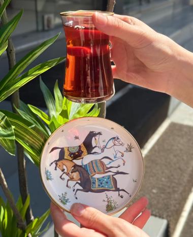 12 Parça 6 Kişilik İstinye Serisi Çay Takımı Horse