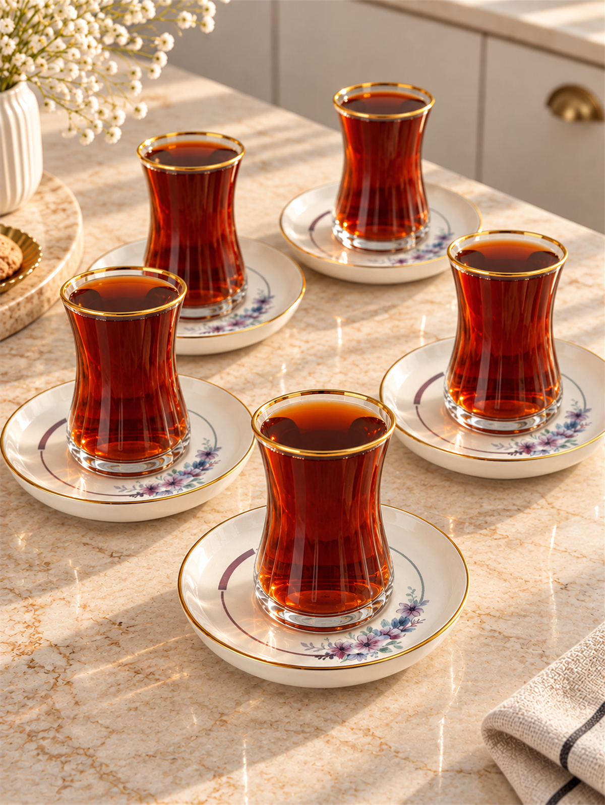 12 Parça 6 Kişilik Leila Çay Seti