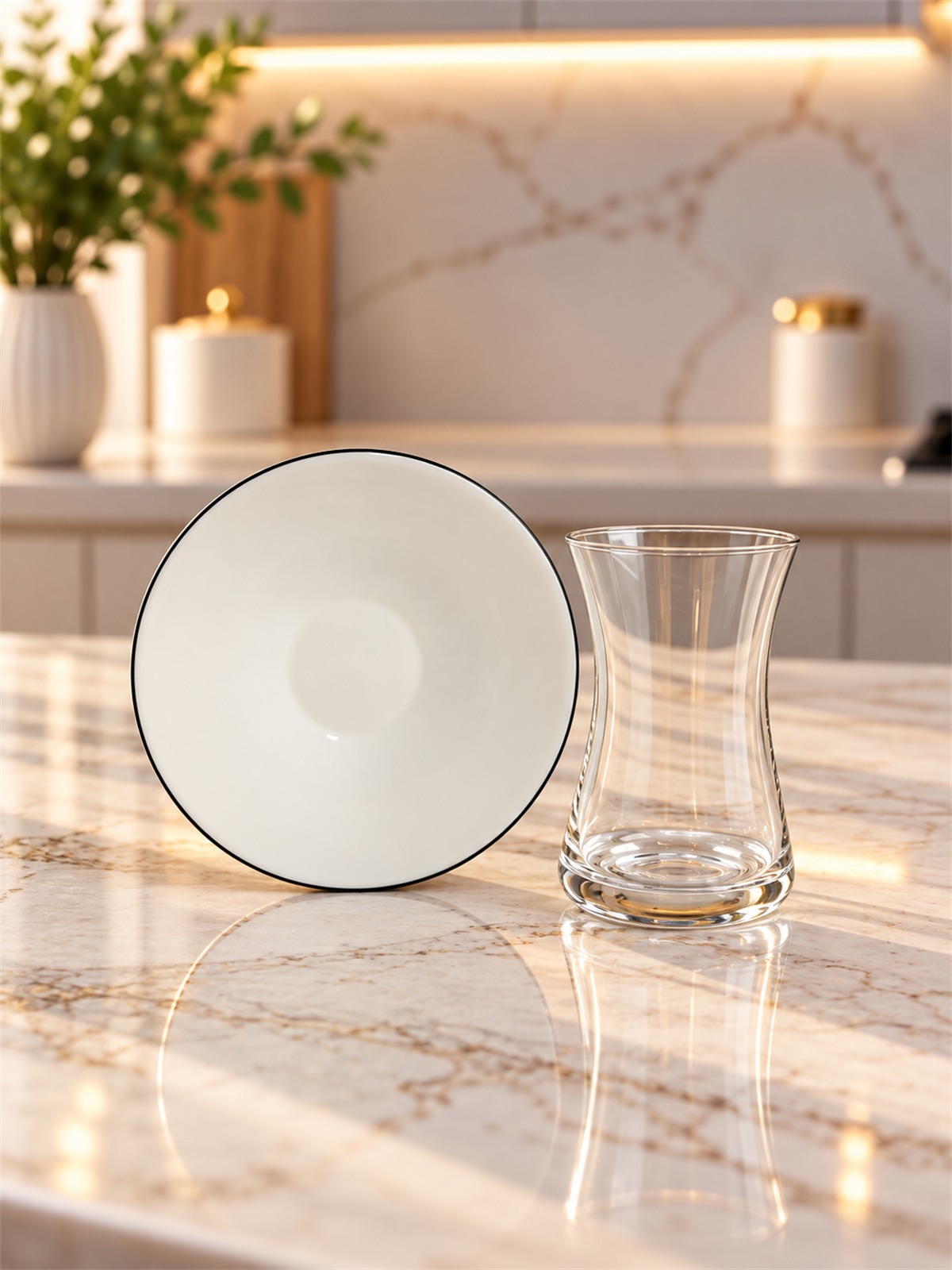 12 Parça 6 Kişilik Monvera Silver Çay Seti