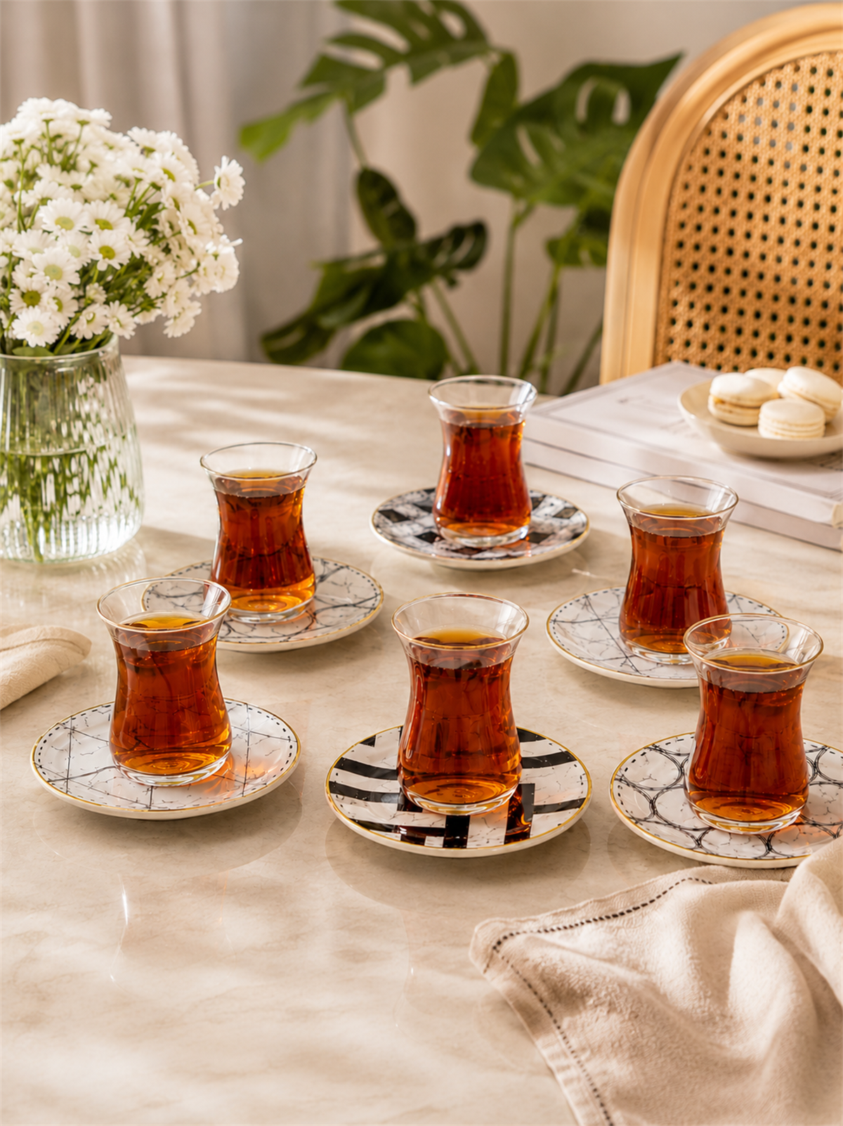 12 Parça 6 Kişilik Taj Çay Takımı