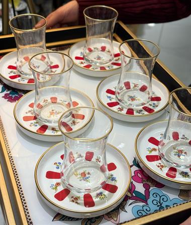 12 Parça Acem Modern Çay Takımı Seti