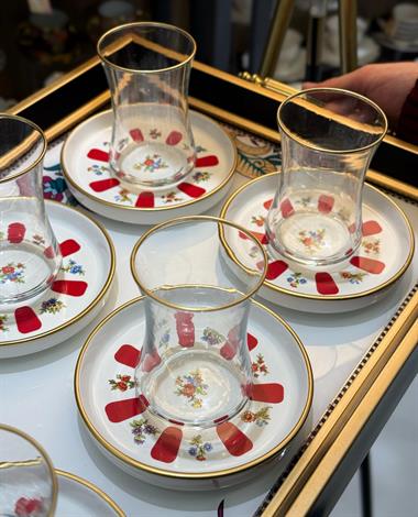 12 Parça Acem Modern Çay Takımı Seti