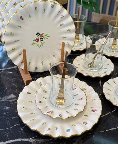 18 Parça Beautiful Pasta Çay Saati Seti 