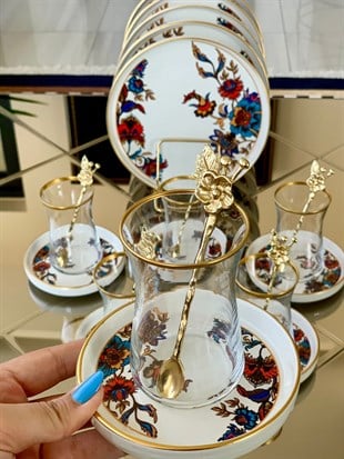 18 Parça Modern LEILA Pasta Çay Saati Seti