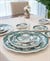 18 Parça Vintage Green Pasta Çay Takımı Seti