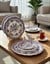18 Parça Vintage Purple Pasta Çay Takımı Seti
