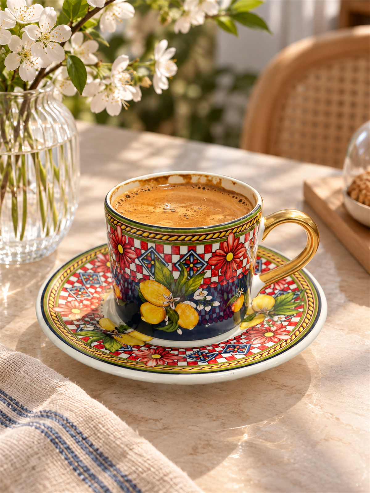 2 Kişilik Lemoon Double Kahve Fincanı