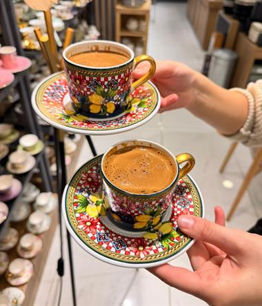 2 Kişilik Lemoon Double Kahve Fincanı