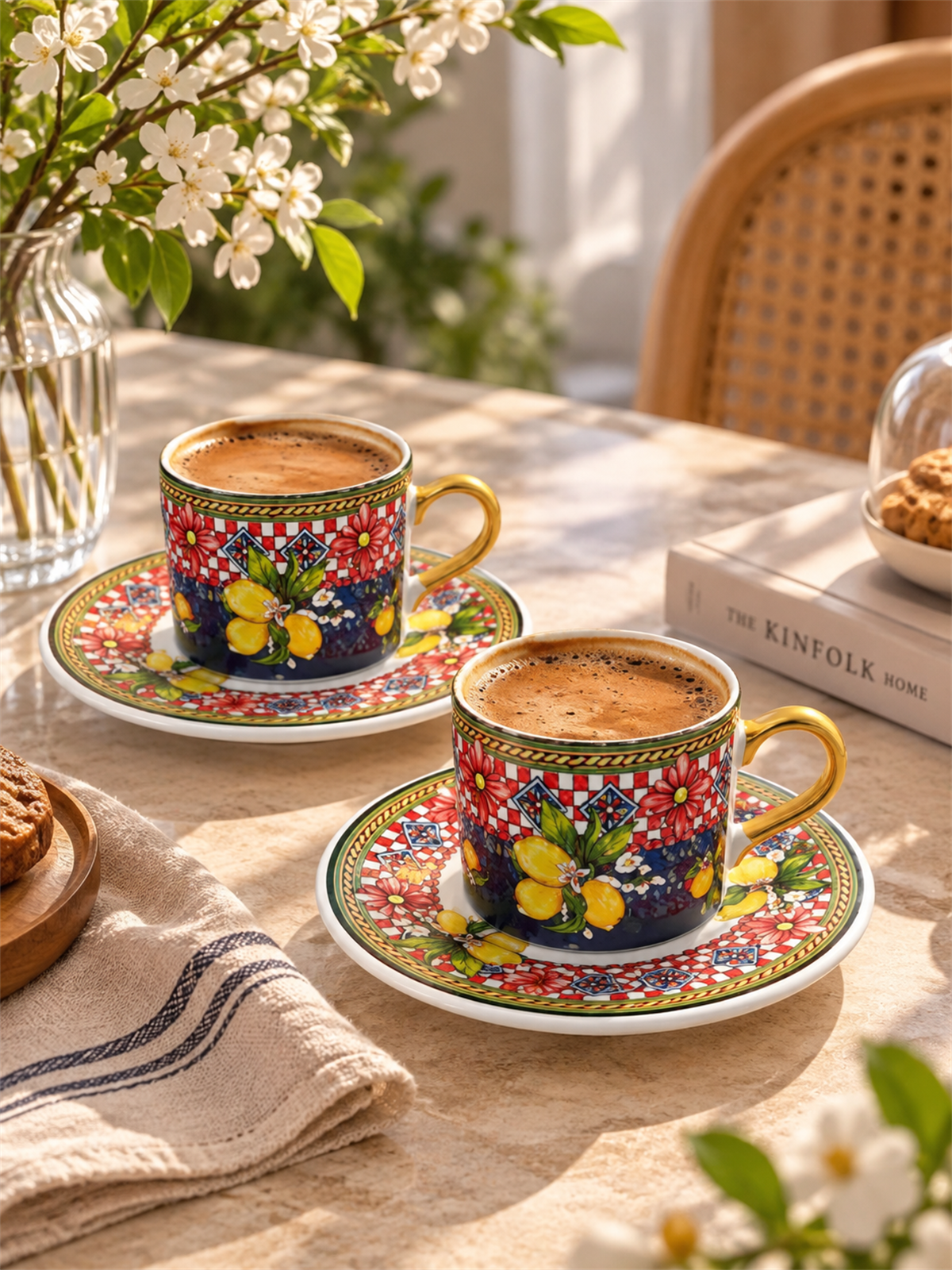 2 Kişilik Lemoon Double Kahve Fincanı