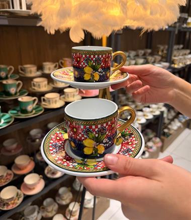 2 Kişilik Lemoon Double Kahve Fincanı