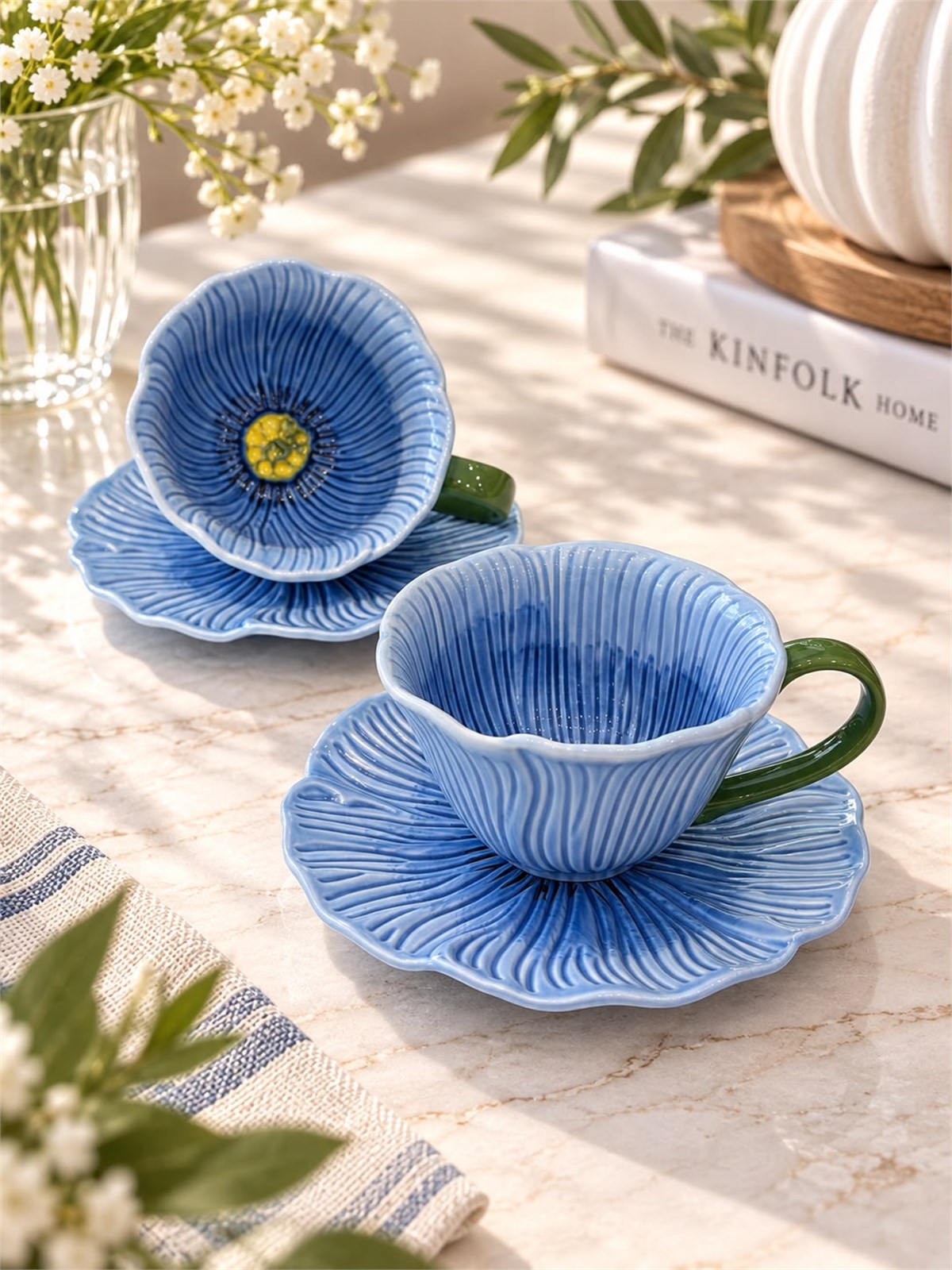 2 Kişilik Petal Kahve Fincanı Seti