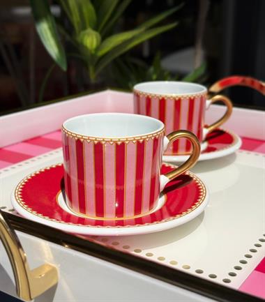 2 Kişilik Red Double Kahve Fincanı