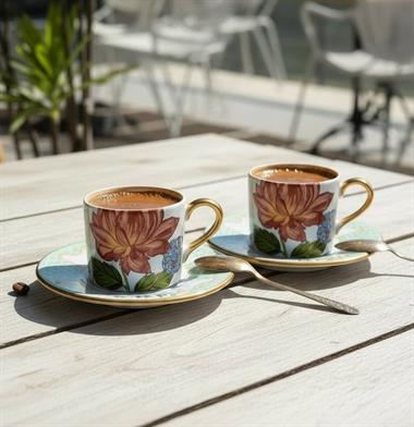 2 Kişilik Royal Flora Double Kahve Fincanı